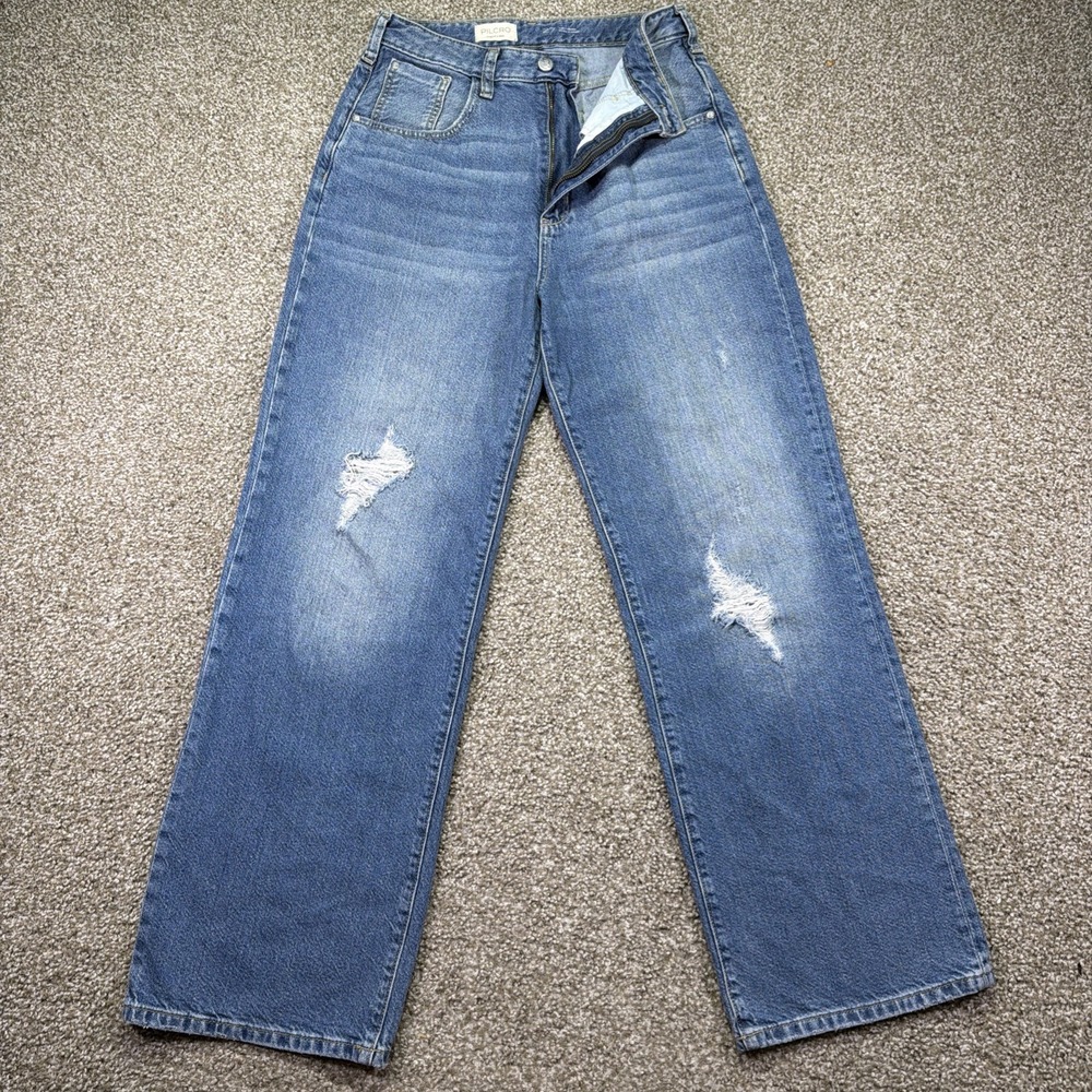 Pilcro The Joey High Rise Relaxed Jeans Distressed Size 27 New Without Tag 28/30